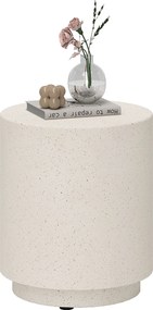 HOMCOM Masă laterală cu aspect beton 37 cm x 37 cm x 43 cm Pulbere anorganică de minereu Gri | Aosom Romania