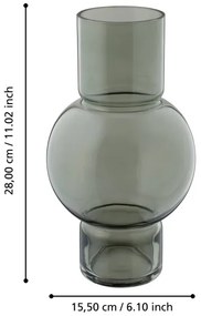 Vază din sticlă Eglo 421232 AMPITABE 28x15,5 cm verde