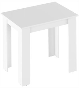 Masă dining, alb, 86x60 cm, TARINIO