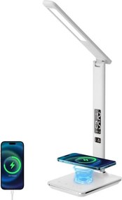 Brilagi - Lampă LED dimabilă REGINA cu încărcare wireless, 8,5W/230V, albă