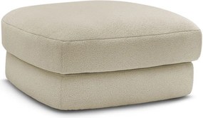 Taburet bej cu tapițerie din țesătură bouclé Leonore – Bobochic Paris