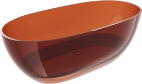 Mexen Pure earth cadă freestanding transparentă 170 x 80 cm, dop crom - 58071708005