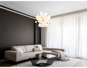 Lustra suspendata design modern UDO 6L nickel/alb