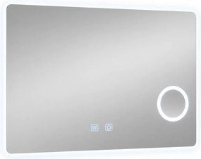 Oglinda baie LED FANTASY touch control cu lupa iluminata si dezaburire, 70x60 / 80x60 cm 80 x 60 cm