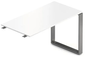 Element de acțiune Creator 120 x 60 cm, bază grafit, 1 picior, alb