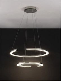 Lustra LED suspendata design circular ELMO