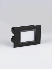 Spot LED incastrabil exterior, ambiental, IP65, RUDY negru