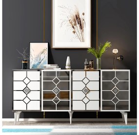 Dulap Kavesi 1 (alb + argintiu) . 1093518