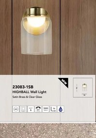 Aplica de perete / oglinda baie IP44 Highball LED