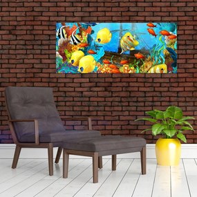 Tablou - Recif de corali colorat (120x50 cm)