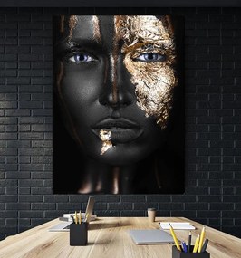 Tablou Canvas Golden Girl Blue Eyes 120x80 cm