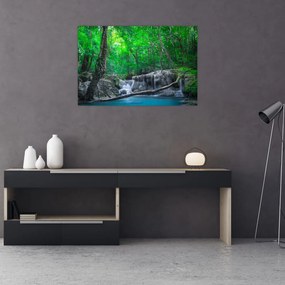 Tablou - Cascada Erawan, Kanchanaburi, Thailanda (90x60 cm)