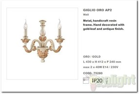 Aplica de perete clasica GIGLIO AP2 ORO 075280