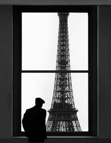 Fotografie Man looking out window., Grant Faint