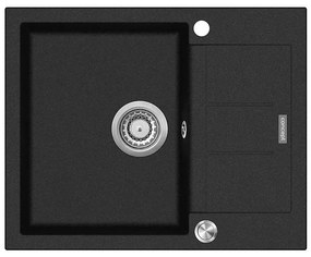 Concept DG05C45BC - Chiuvetă de bucătărie CUBIS 50x62 cm din granit, negru