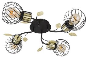 Plafoniera design modern Lally negru, alama