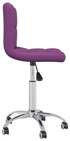 Scaun de birou rotativ, violet, piele ecologica 1, Violet