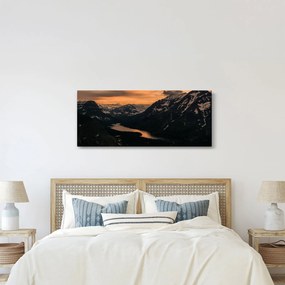 Tablou - Lac între munți (120x50 cm)