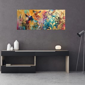 Tablou - Pictura abstractă a naturii (120x50 cm)