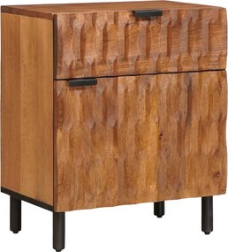vidaXL Dulap de noapte Maro 50 x 33 x 60 cm Lemn de mango solid