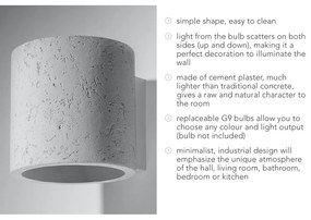 Aplică din beton Sollux Roda