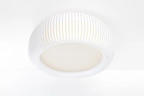 Plafonieră STRIPES 2xE27/40W/230V Ø 55 cm alb/crem