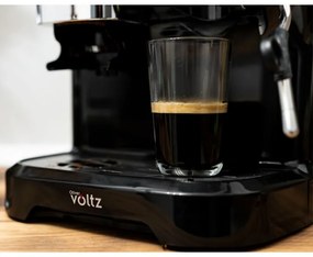 Espressor cu cafea boabe si capsule Oliver Voltz OV51171L8M, 2672W, 2 L, 5 adaptoare, 19 bar, Rasnita incorporata, Negru