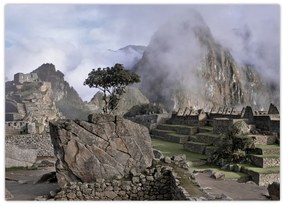 Tablou pe sticlă - Machu Picchu (70x50 cm)