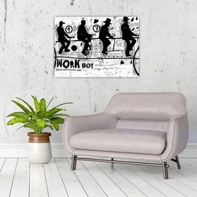 Tablou - Munca în echipă, ciclism (70x50 cm)