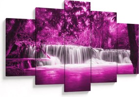Tablou - Cascadă, violet (150x105 cm)