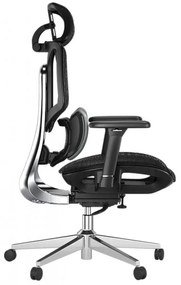 HBADA E3 AIR Scaun ergonomic, cu suport lombar dinamic pe 3 zone, tetieră reglabilă 3D, cotiere reglabile 3D, pivotant, Negru