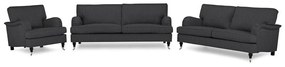 Set mobilier tapițat Bloomington A126Tapiterie, Picioare: Lemn, Role, Metal
