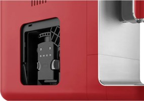 Espressor automat SMEG Collezione BCC02RDMEU, 1350 W, 19 bar, 1,4 l, 8 functii, Rasnita incorporata, Cafea boabe, Spumare lapte, Rosu