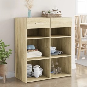 vidaXL Dulap, stejar sonoma, 80x42,5x93 cm, lemn prelucrat