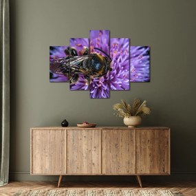 Tablou cu albina pe floare (150x105 cm)