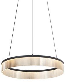 Lampa suspendată modernă neagră 59cm incl. LED cu 3 trepte de intensitate luminoasă - Anello Chandelier