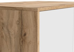 Dulap de haine Matos SZF2D (Stejar wotan + Alb). 1025982