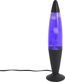 Lampă cu lavă mov cu ceară albă, inclusiv LED - Molten Lava