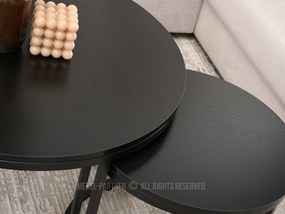 Măsuță de cafea Klara (lemn negru + negru). 1111625