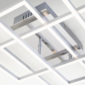 Lustră LED dimabilă aplicată FRAME LED/51W/230V crom Brilo + telecomandă