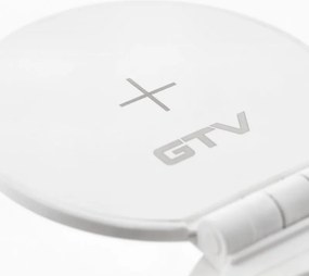 Priza incorporabila in blat Charger Plus GTV, incarcator wireless 5W, 1 priza Schuko, USB A + C, HDMI, RJ45, alb, D:80 mm Aluminiu, Alb, D:80