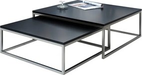 Set de 2 masute negre design modern, New Elements