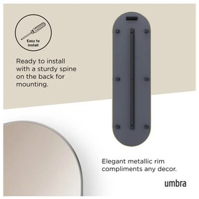 Oglindă de perete/de podea 46x157 cm Hubba – Umbra