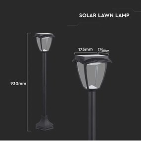 Lampă solară LED 2W 230V 93 cm 3000/6000K IP65 2200 mAh