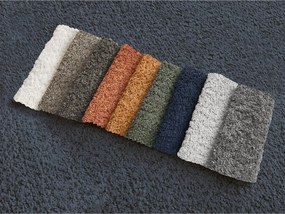 Canapea albastru-închis cu tapițerie din țesătură bouclé 286 cm Azra – Bobochic Paris