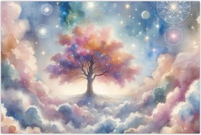 Tablou – Arborele vieții printre nori (90x60 cm)