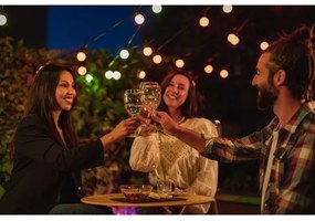 Lanț LED RGB decorativ de exterior 20xG45 10m IP44 Wi-Fi Twinkly TWF020STP-BEU