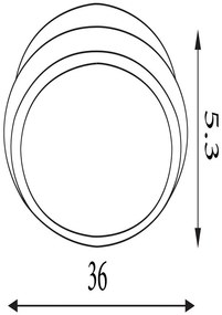 Plafoniera LED design modern Stellaris negru