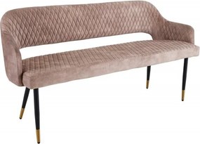 Bancheta tapitata design modern Paris 160cm, champagner greige