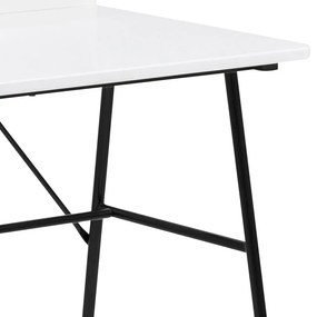 Birou cu raft si sertar DURANGO 100x55 cm, alb